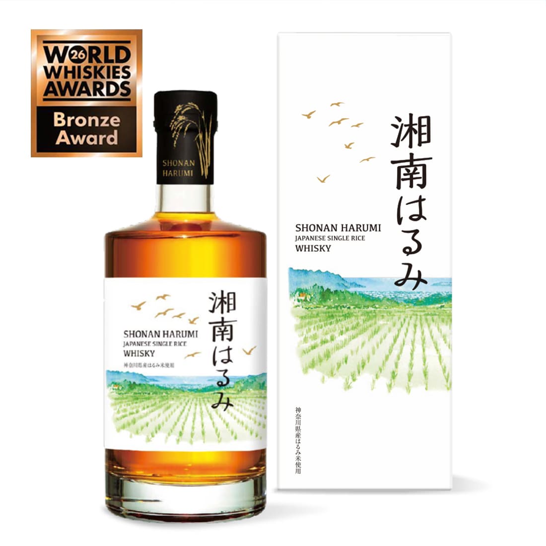 【送料無料】湘南はるみ ジャパニーズシングルライスウイスキー 47度 700ml